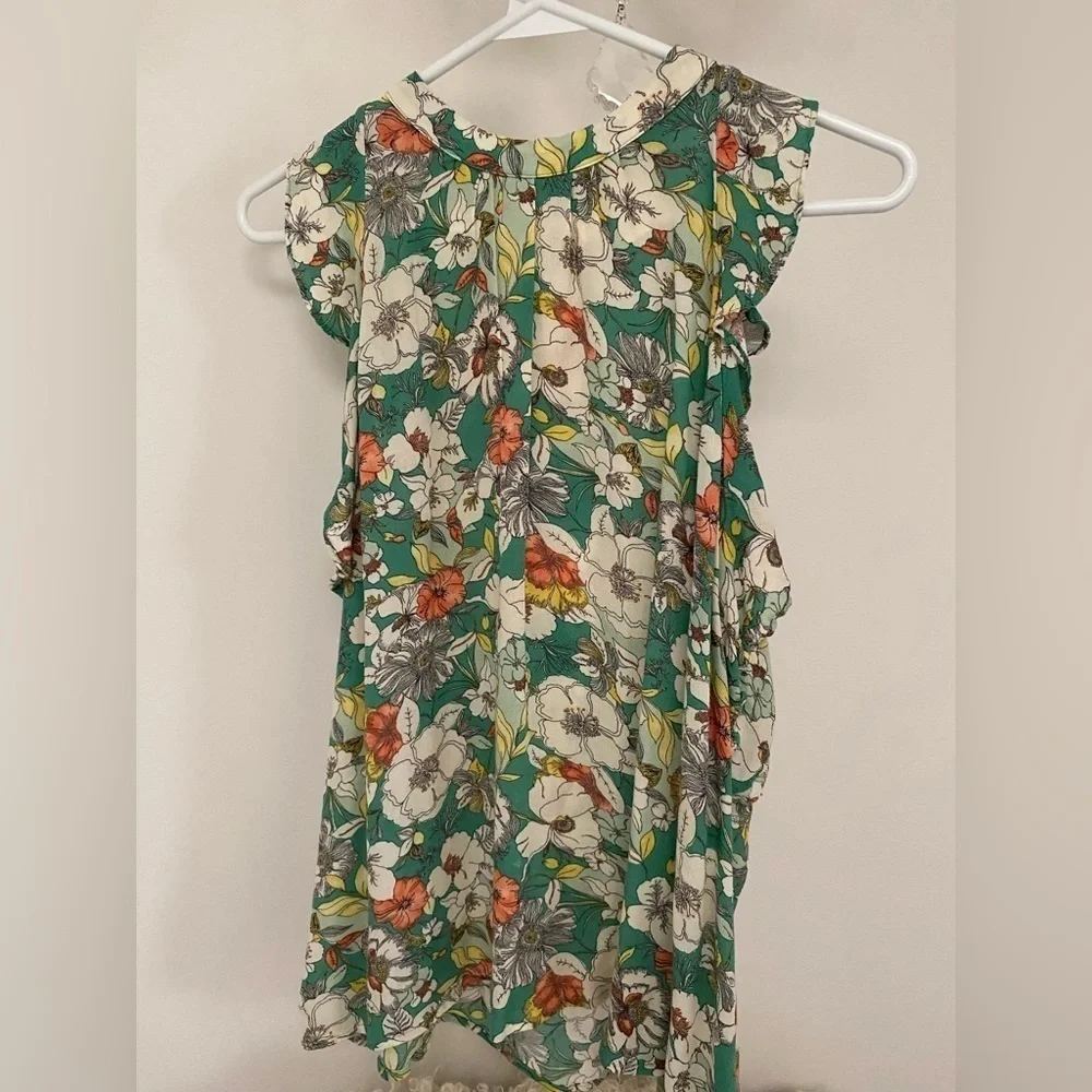 Anthropologie Maeve Floral Print Top - Picture 4 of 6